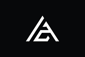 Minimal Innovative Initial AZ logo and ZA logo. Letter AZ ZA creative elegant Monogram. Premium Business logo icon. White color on background - obrazy, fototapety, plakaty