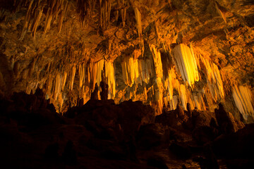 stalactites and stalagmites