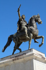 Fototapeta na wymiar Statue of Louis XIV in Montpellier, France