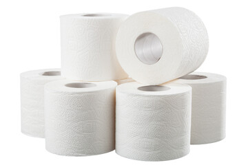 Rolls of toilet paper