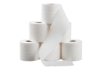 Rolls of toilet paper