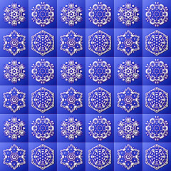 snowflakes seamless pattern  tile