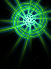 abstract fantasy fractal rays  baclground