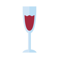 champagne cup with drink flat style icon