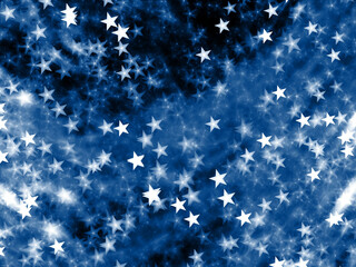 abstract fractal background with stars