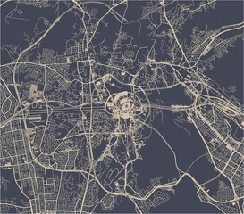 map of the city of Mecca, Saudi Arabia