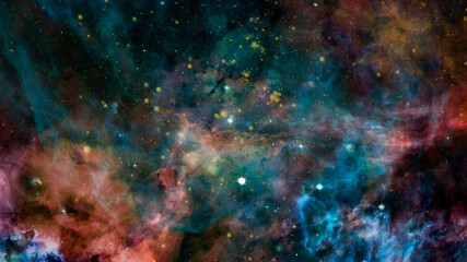 Universe with stars in outer space. Elements of this image furnished by NASA