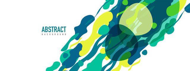 Trendy liquid style shapes abstract design, dynamic vector background for placards, brochures, posters, web landing pages, covers or banners