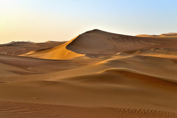 Fototapeta na wymiar Sand Dunes in Gobi Desert Dun Huang China