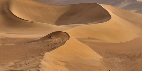 Fototapeta na wymiar Sand Dunes in Gobi Desert