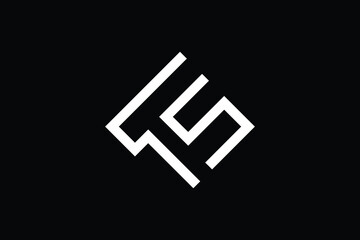 Minimal Innovative Initial TS logo and ST logo. Letter TS ST creative elegant Monogram. Premium Business logo icon. White color on background