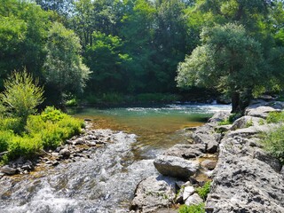 river with nice color gradation