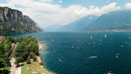 View from Lake Garda Kitesurfing