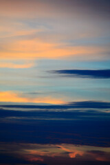 Fototapeta na wymiar Abstract of colorful sky in the sunset