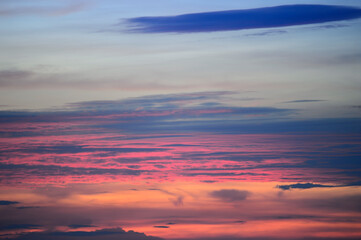 Fototapeta premium Abstract of colorful sky in the sunset