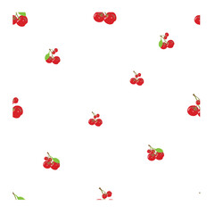 Seamless pattern with Cherry as objects can be used for baby clothes, shirt, pillowcases, bed sheets and much more