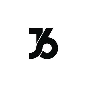 j6 letter original monogram logo design
