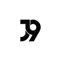 j9 letter original monogram logo design
