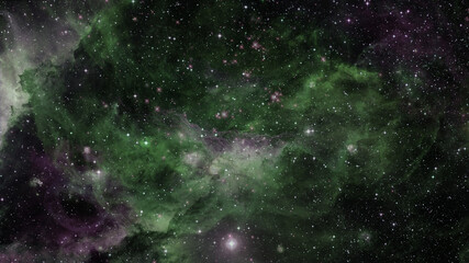 Fototapeta na wymiar Green nebulae. Elements of this image furnished by NASA