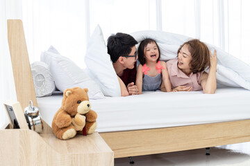 Mother, Father and disable kid in family.