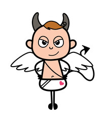 Evil Cartoon Angel as Devil
