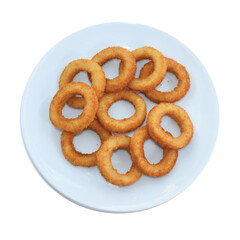 onion rings, fast food, food presentation by restaurants