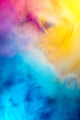 Abstract colorful, multicolored smoke spreading, bright background for advertising or design,...
