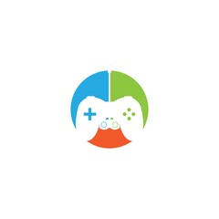 Joystick logo vector
