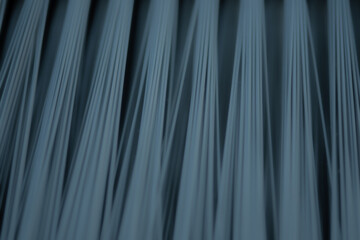 Close up photo of fringes of a broom