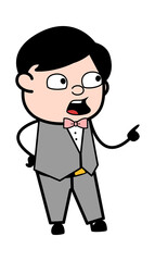 Cartoon Groom Saying Something