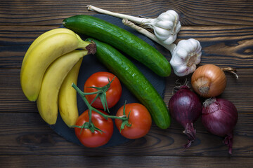 fresh vegetables on the table