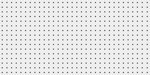 Seamless Polka Dot Pattern Template - Vector Illustration Isolated On Transparent Background - obrazy, fototapety, plakaty