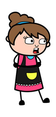 Arms Folded Beautician Cartoon Talking