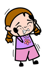Annoyed Girl Cartoon