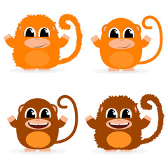 Funny ginger monkeys