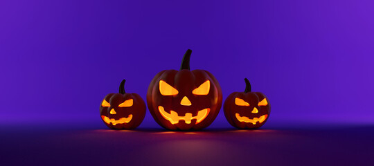 halloween pumpkin on dark background