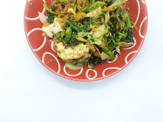 Various Indonesian Asia Healthy Delicious Traditional Dishes