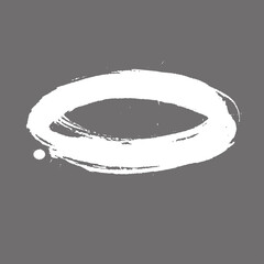 Hand painted vector brush stroke banner.