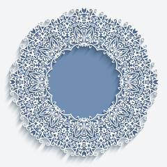 Abstract ornamental nature vintage frame.