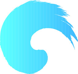 Audio Sound  logo . Music Equalizer Waves . Swirl Icon.