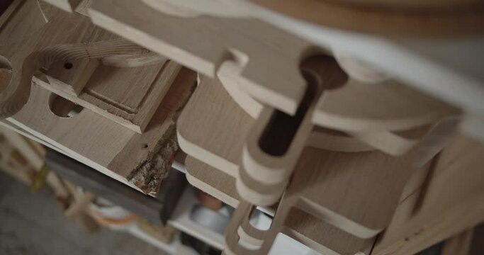 Bunch of wood billets for making wooden products