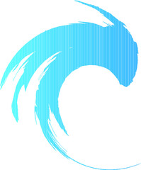 Audio Sound  logo . Music Equalizer Waves . Swirl Icon.