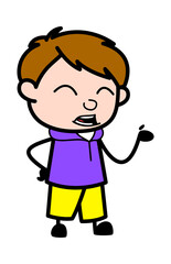 Boy Cartoon Arguing