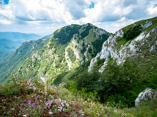 the top of mount Accellica Sud, Monte Raione. Picentini Natural Park, Giffoni Valle Piana, Campania, Salerno, Italy