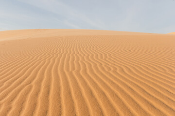 Neat pattern created by wind on sand dunes in Vietnam