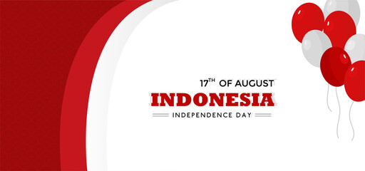 17 august, happy indonesia independence day with variant decoration