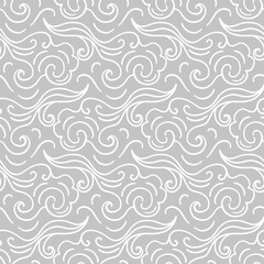 Ocean waves seamless pattern
