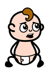 Worried Cartoon Baby Talking