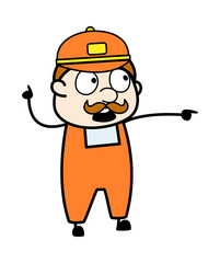 Blaming Delivery Man Cartoon