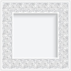 Vector abstract ornamental nature vintage frame
